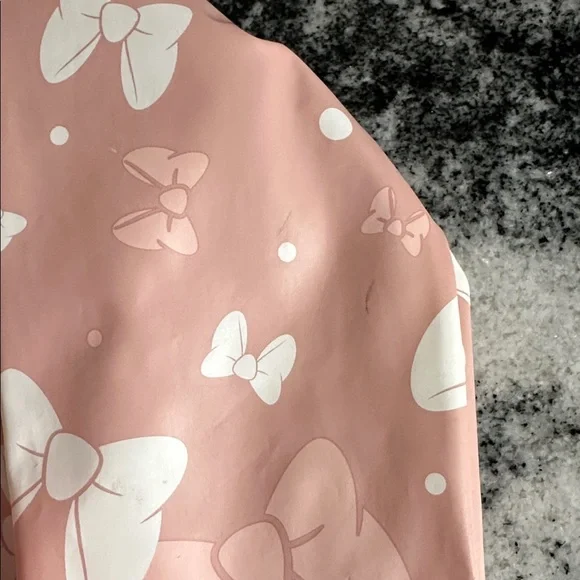 Disney Minnie Mouse 3T Raincoat With Minnie Ears and bows all over jacket - Picture 6 of 8